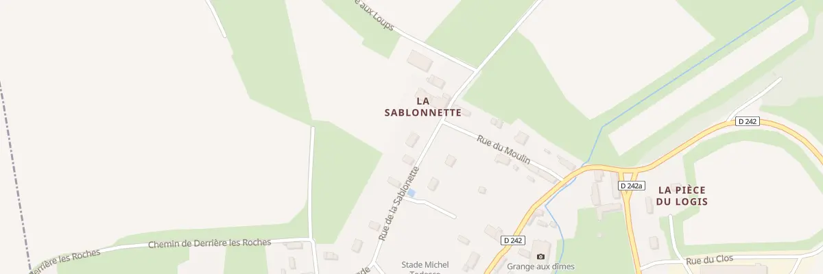 Plan du 10 Rue de la Sablonette à Perrières