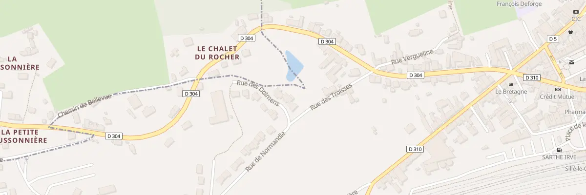 Plan du 3 Rue des Dolmens à Sillé-le-Guillaume