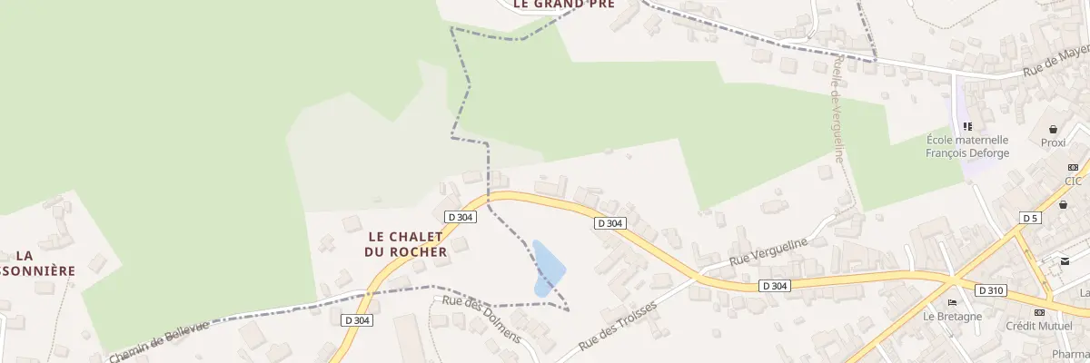 Plan du 54 Rue de Bretagne à Sillé-le-Guillaume