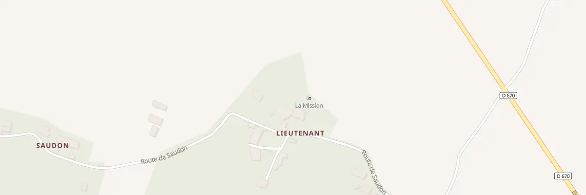 Plan du 14 Lieutenant Pinard à Saint-Jean-de-Blaignac