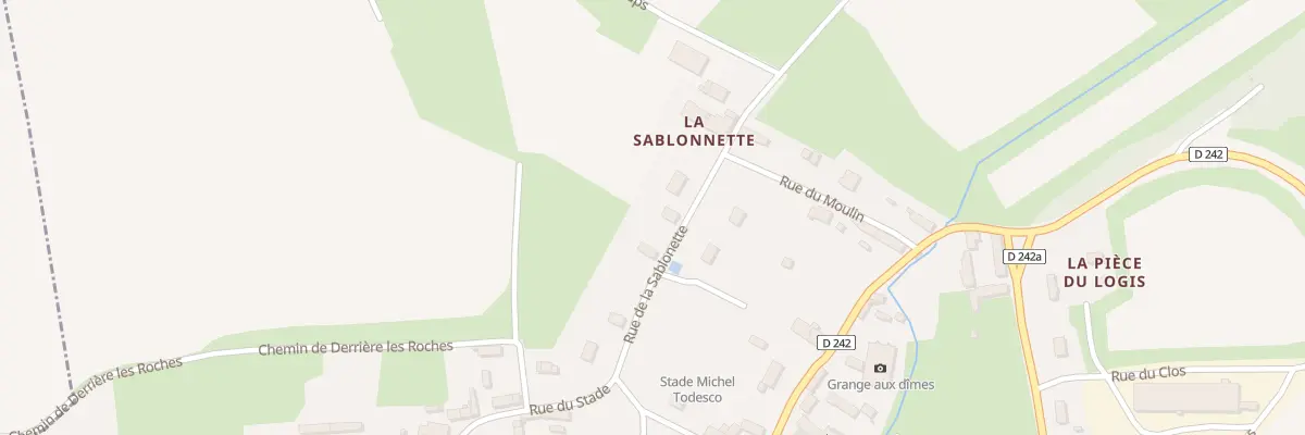 Plan du 8 Rue de la Sablonette à Perrières