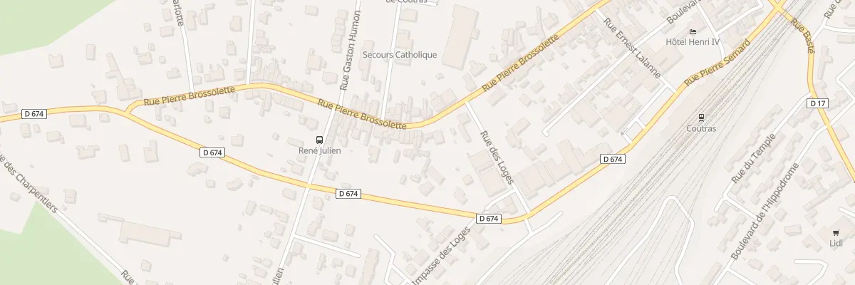 Plan du 98 Rue Pierre Brossolette à Coutras