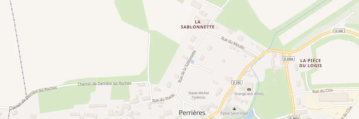 Plan du 6 Rue de la Sablonette à Perrières