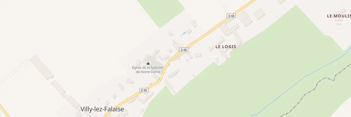 Plan du 14 Rte de Damblainville à Villy-lez-Falaise