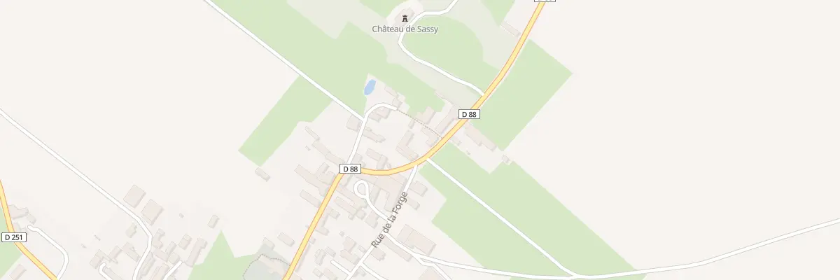 Plan du 15 Rue de la Vallée à Sassy