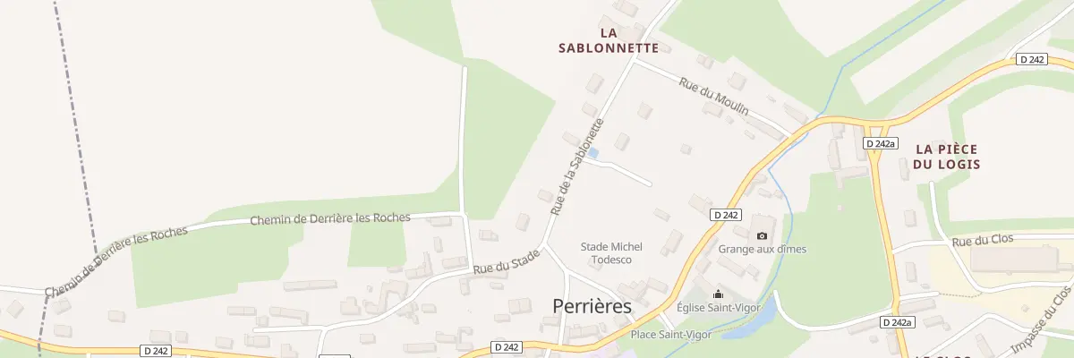 Plan du 4 Rue de la Sablonette à Perrières