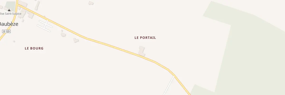 Plan du 1 Le Portail à Daubèze