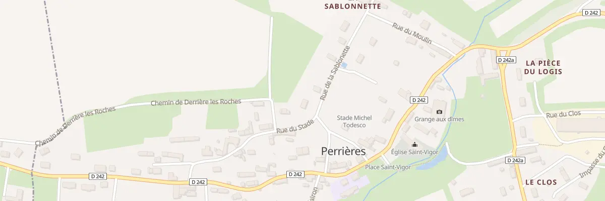 Plan du 5137 La Sablonnette à Perrières