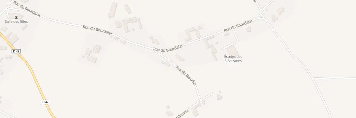 Plan du 71 Rue du Baradat à Eslourenties-Daban