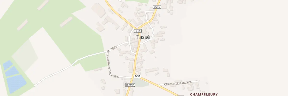 Plan du 11 All de la Maladrerie à Tassé