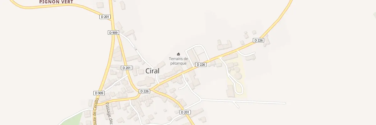 Plan du 78 Le Bourg à Ciral