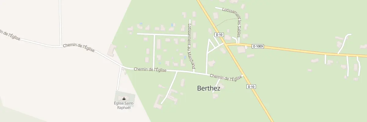 Plan du 2B Au Marchand à Berthez