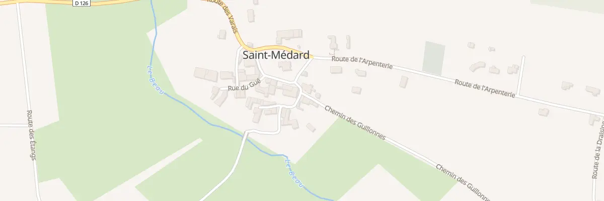 Plan du 2 Che des Guillonnes à Saint-Médard
