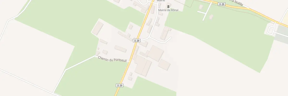 Plan du 3 Rue du Colombier à Rônai