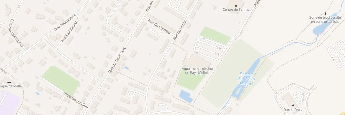 Plan du 8 Rue du Stade Melle à Melle