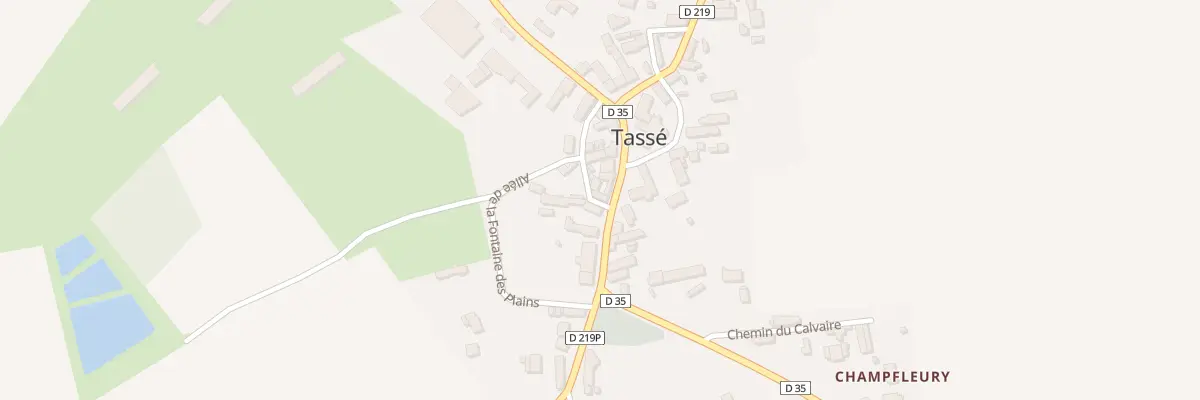 Plan du 1 Rle de la Tannerie à Tassé