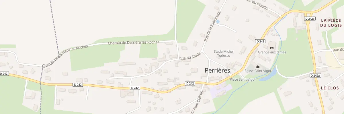 Plan du 18 Rue du Stade à Perrières