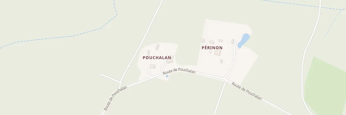 Plan du 2580 Rte de Pouchalan à Estigarde