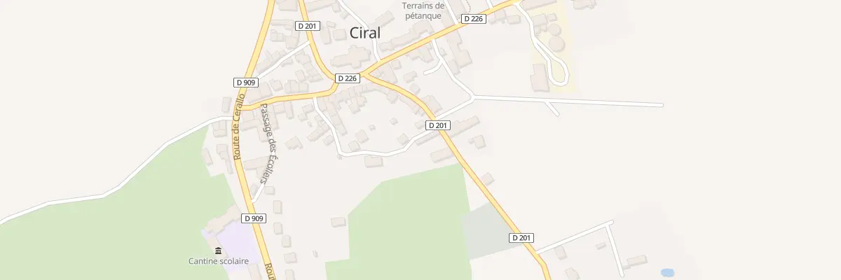 Plan du 63 Le Bourg à Ciral