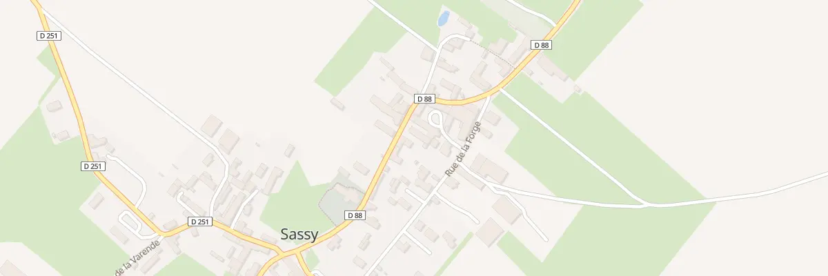 Plan du 12 Rue de la Vallée à Sassy
