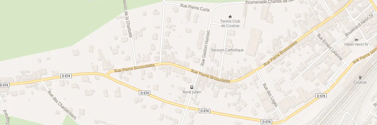 Plan du 105 Rue Pierre Brossolette à Coutras