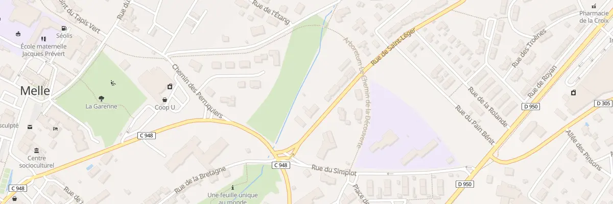 Plan du 2 Rue de Saint-léger à Melle