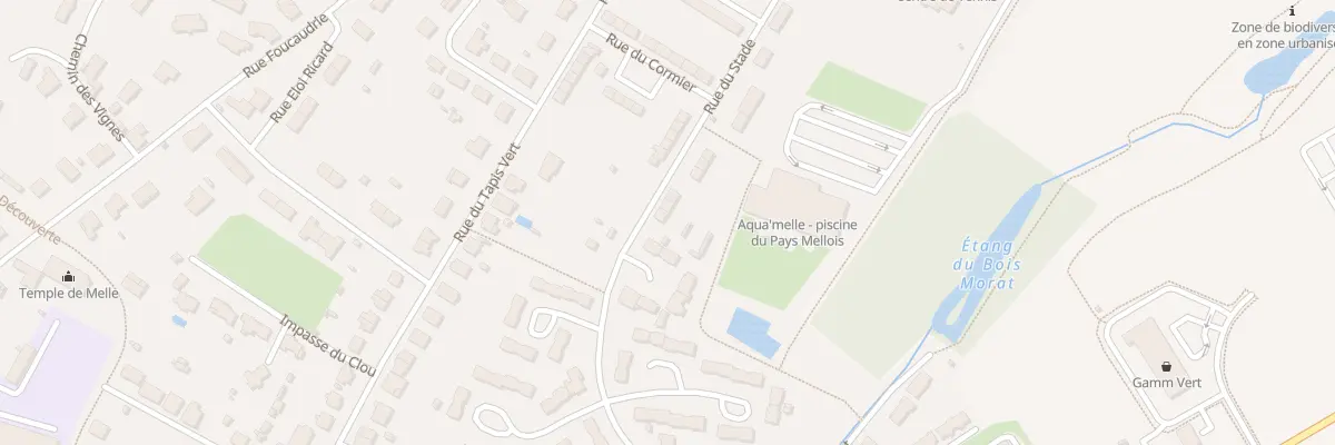 Plan du 2 Rue du Stade Melle à Melle