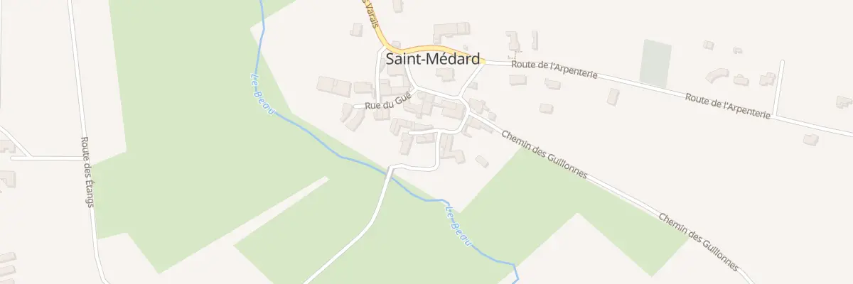 Plan du 4 Rue du Moulin du Beau à Saint-Médard