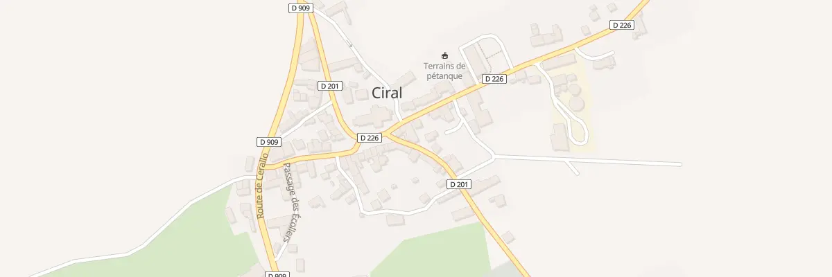 Plan du 26 Le Bourg à Ciral