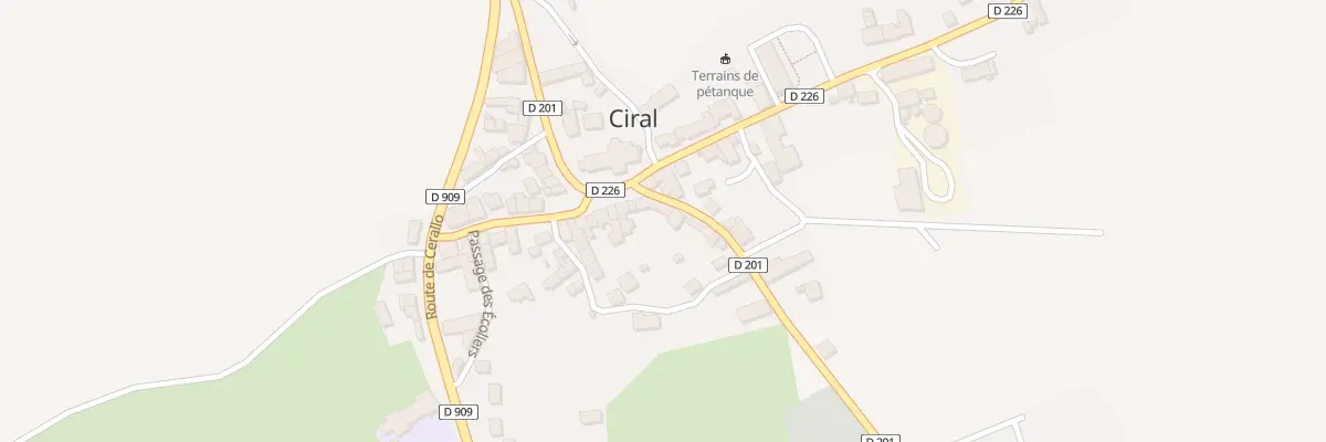 Plan du 20 Rte de la Doucelle à Ciral