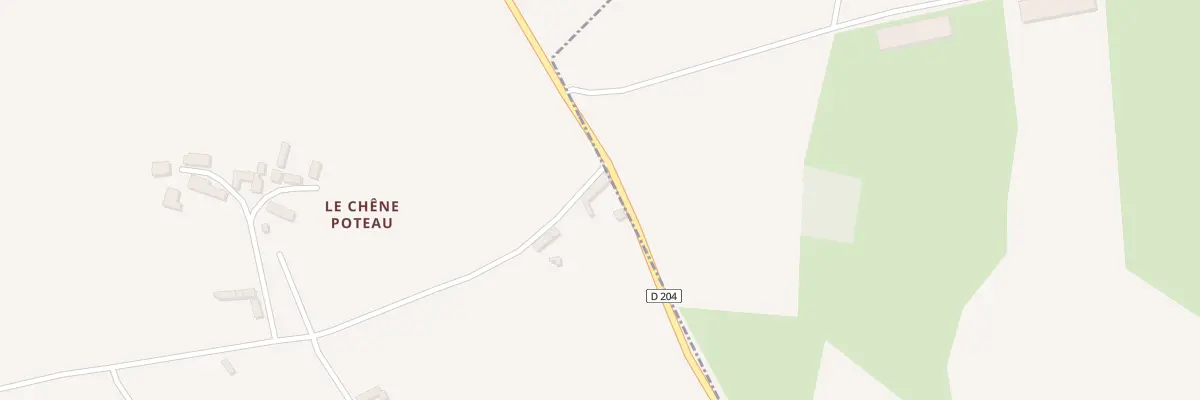 Plan du 1 Chêne Poteau à Gesvres
