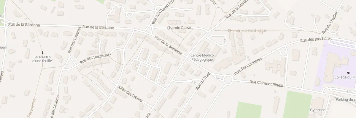 Plan du 13 Rue de la Béronne à Melle
