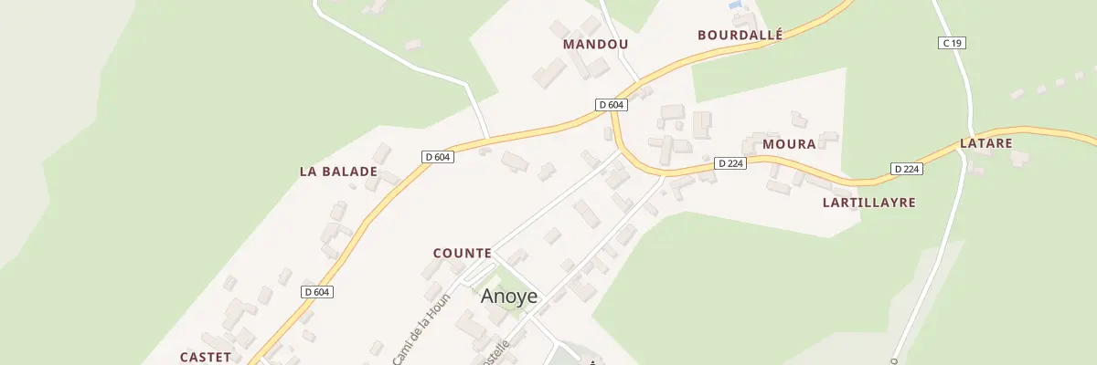 Plan du 8 Cami de la Houn à Anoye