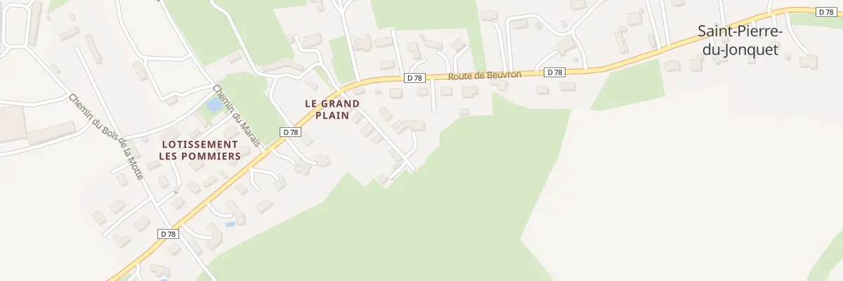 Plan du 4 Che du Grand Plain à Saint-Pierre-du-Jonquet