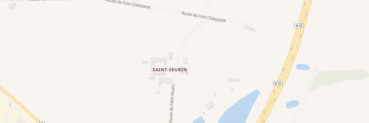Plan du 10 Rte de Saint Seurin à Barbezieux-Saint-Hilaire