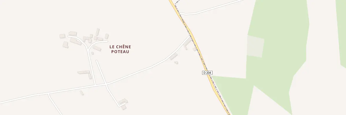 Plan du 3 Chêne Poteau à Gesvres