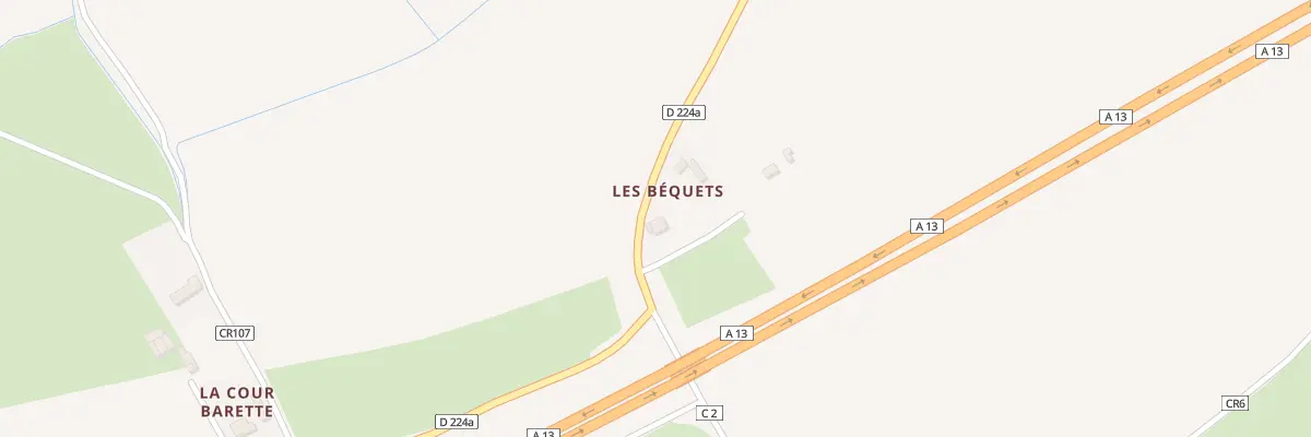 Plan du 5034 Les Bequets à Basseneville