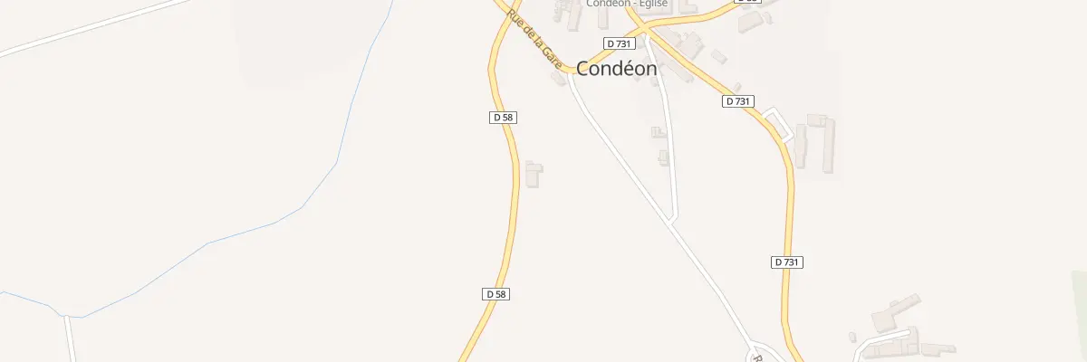 Plan du 3 Rte de Baignes à Condéon