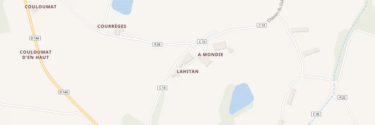 Plan du 328 Che du Guit à Viella