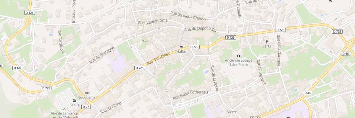Plan du 42 Rue des Halles à Airvault