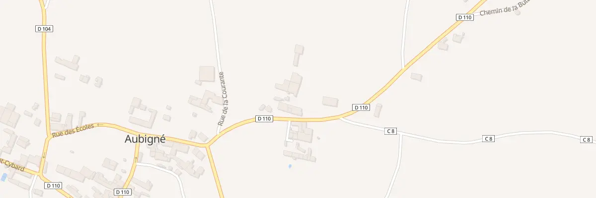 Plan du 9 Rue de la Mare à Aubigné