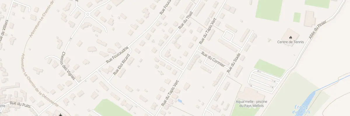 Plan du 2 Rue du Theil à Melle