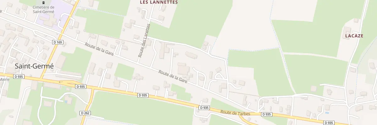 Plan du 369 Rte de la Gare à Saint-Germé