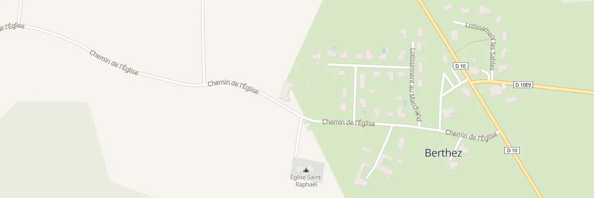 Plan du 40 Au Marchand à Berthez