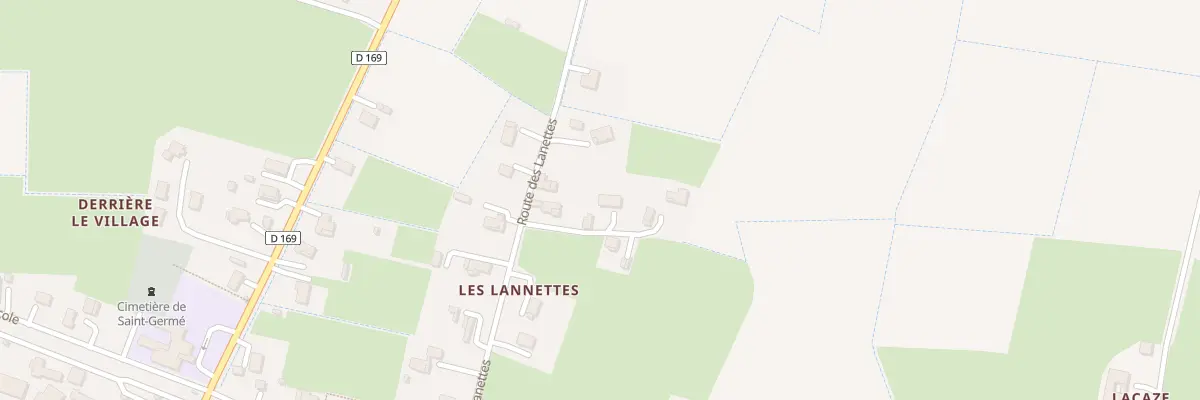 Plan du 232 Rte des Lannettes à Saint-Germé