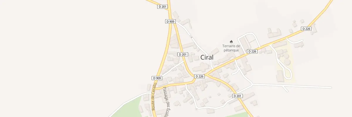 Plan du 5 Le Bourg à Ciral
