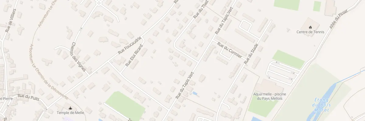 Plan du 1 Rue du Theil à Melle