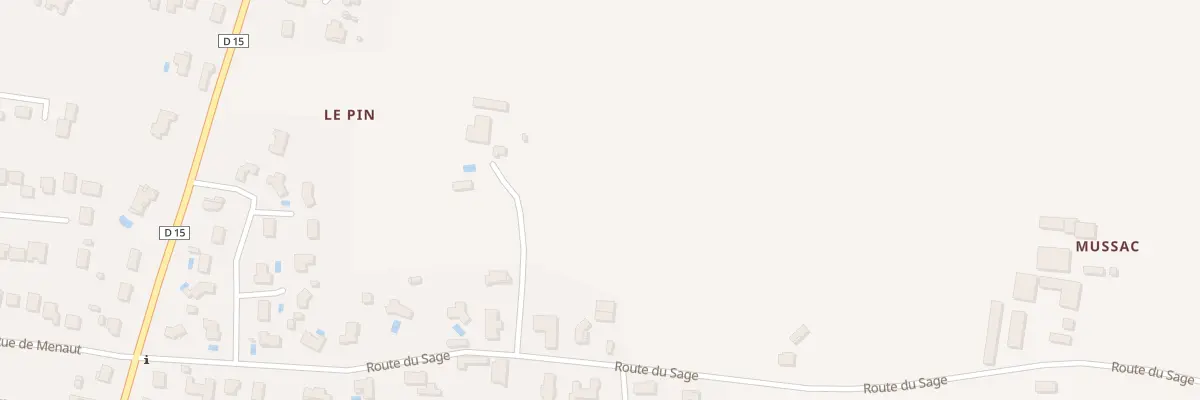 Plan du 34 Rte du Sage à Auros