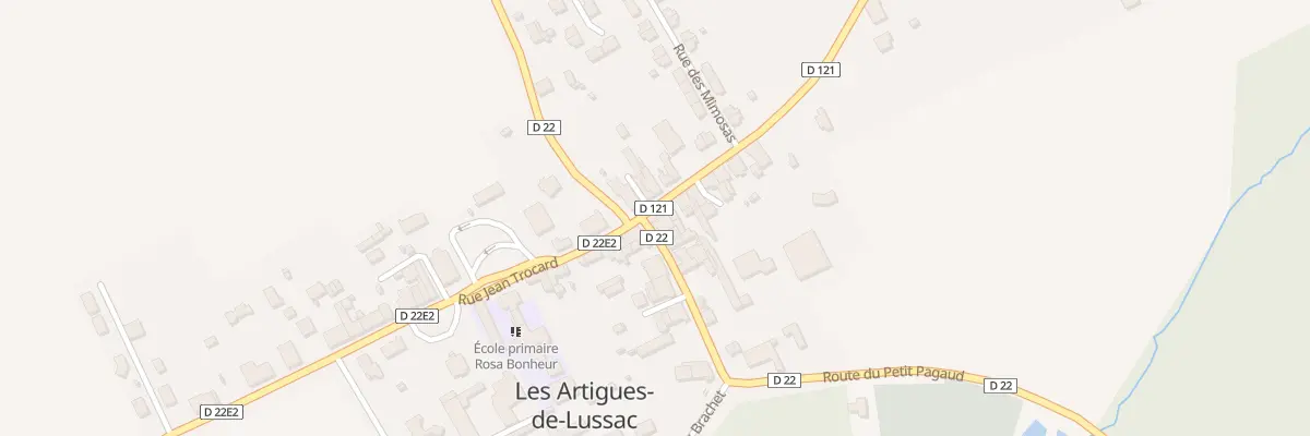 Plan du 144 Le Bourg aux Artigues-de-Lussac