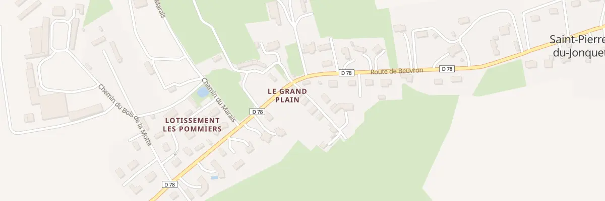 Plan du 3 Che du Grand Plain à Saint-Pierre-du-Jonquet